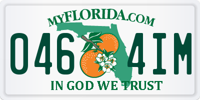 FL license plate 0464IM
