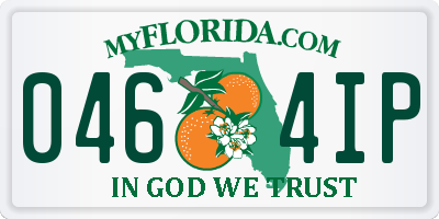FL license plate 0464IP