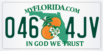 FL license plate 0464JV