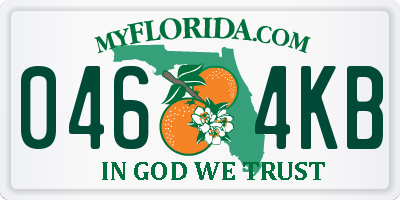 FL license plate 0464KB