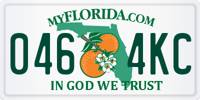 FL license plate 0464KC