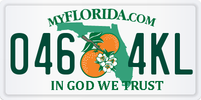 FL license plate 0464KL