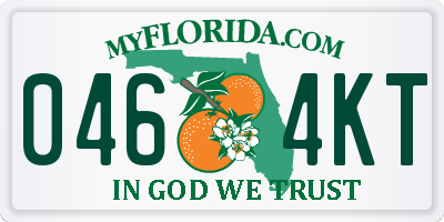FL license plate 0464KT