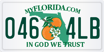 FL license plate 0464LB