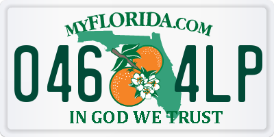FL license plate 0464LP