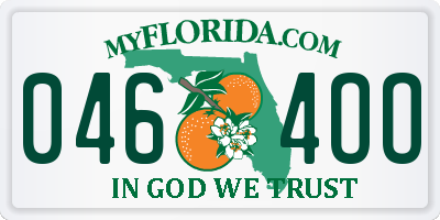 FL license plate 0464OO