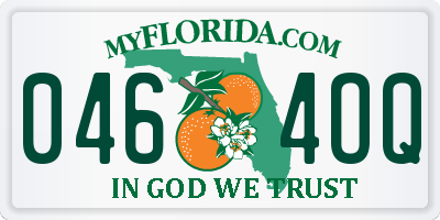 FL license plate 0464OQ