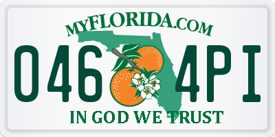 FL license plate 0464PI