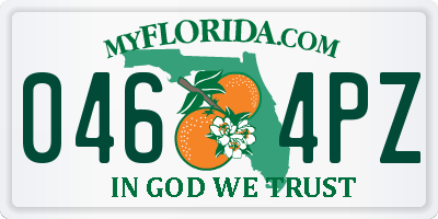 FL license plate 0464PZ