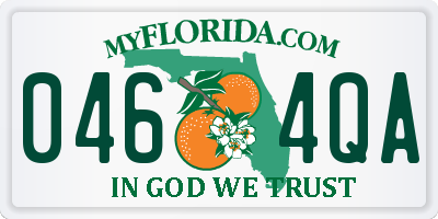 FL license plate 0464QA