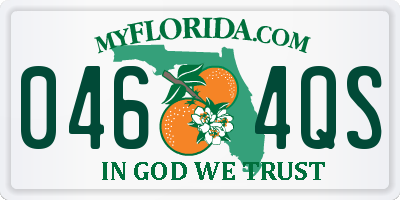 FL license plate 0464QS