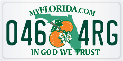 FL license plate 0464RG