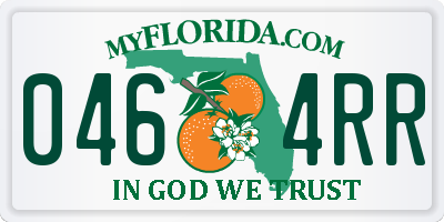 FL license plate 0464RR
