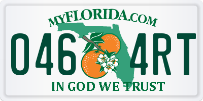 FL license plate 0464RT