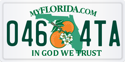 FL license plate 0464TA