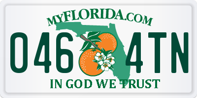 FL license plate 0464TN