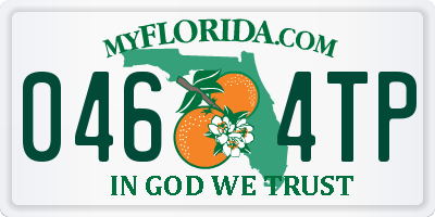 FL license plate 0464TP