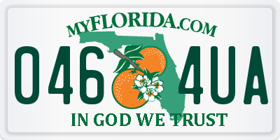 FL license plate 0464UA