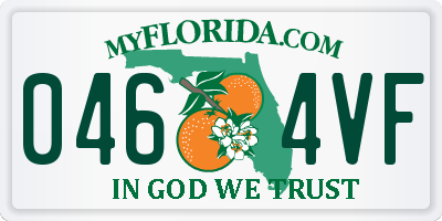 FL license plate 0464VF
