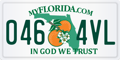 FL license plate 0464VL