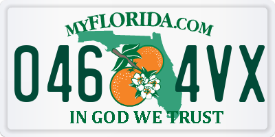 FL license plate 0464VX