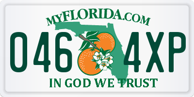 FL license plate 0464XP