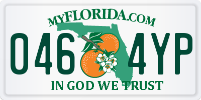 FL license plate 0464YP