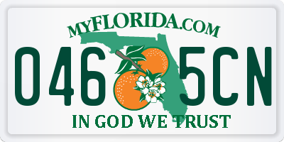 FL license plate 0465CN