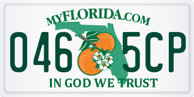FL license plate 0465CP