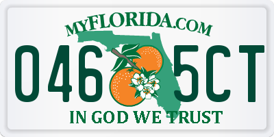 FL license plate 0465CT