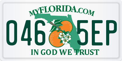 FL license plate 0465EP