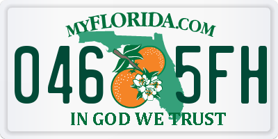 FL license plate 0465FH
