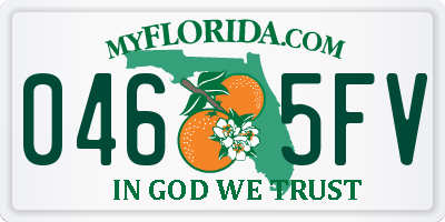 FL license plate 0465FV
