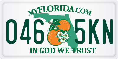 FL license plate 0465KN