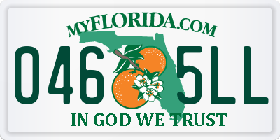 FL license plate 0465LL