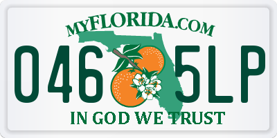 FL license plate 0465LP