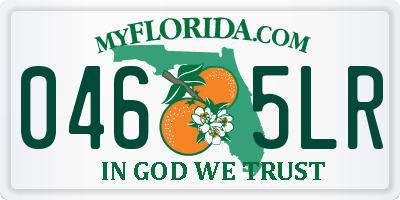 FL license plate 0465LR