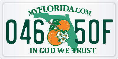 FL license plate 0465OF