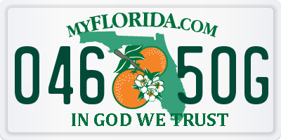 FL license plate 0465OG