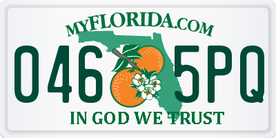 FL license plate 0465PQ