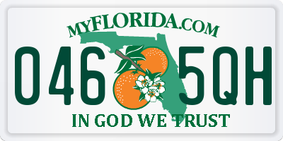 FL license plate 0465QH