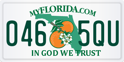 FL license plate 0465QU
