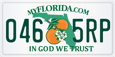 FL license plate 0465RP