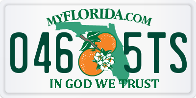 FL license plate 0465TS