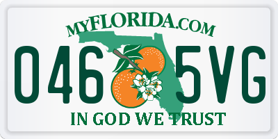 FL license plate 0465VG