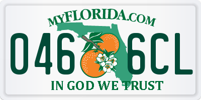 FL license plate 0466CL