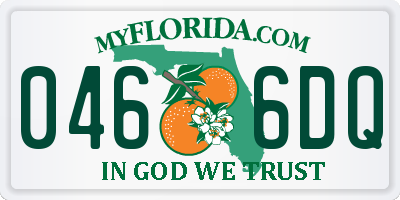 FL license plate 0466DQ