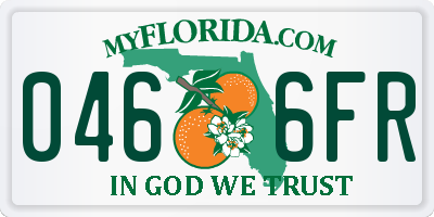 FL license plate 0466FR