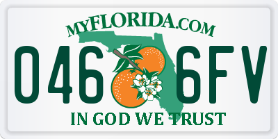 FL license plate 0466FV
