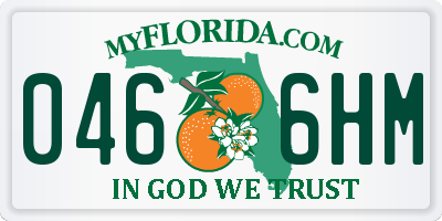 FL license plate 0466HM